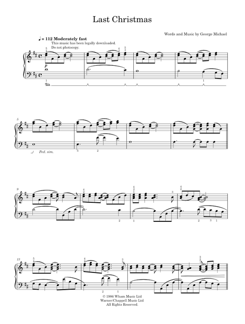 Last christmas - Wham! (Solo)