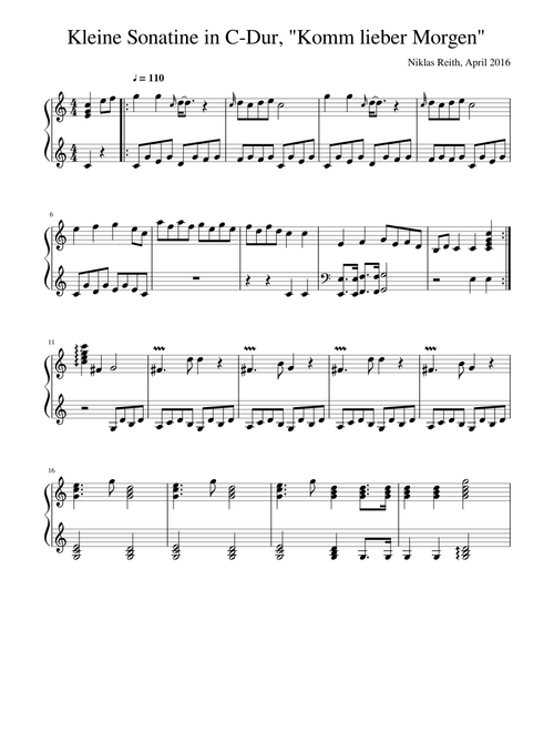 Kleine Sonatine in C-Dur