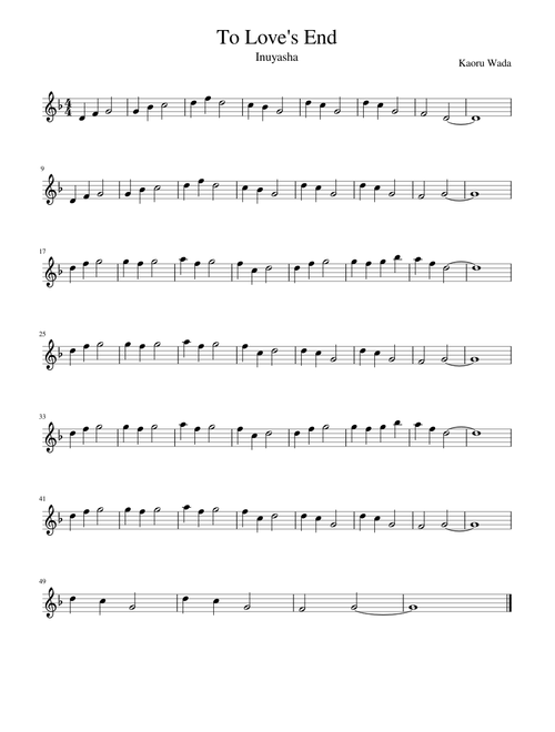 To Love's End (solo)