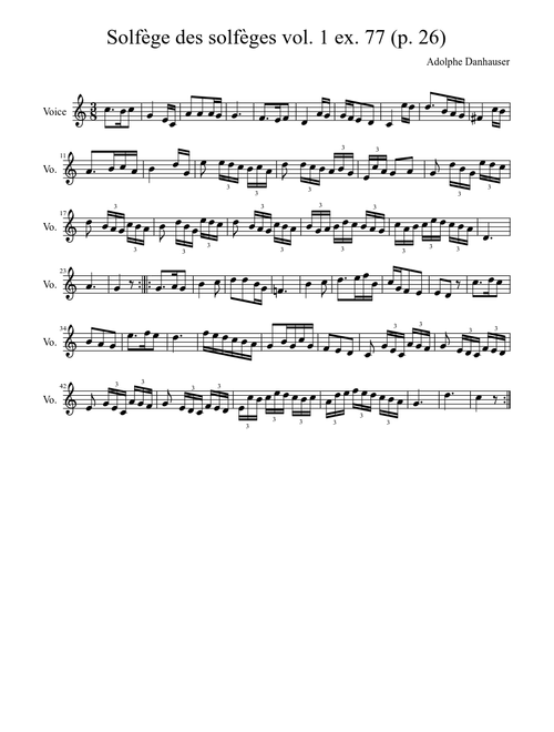 solefege sheet music by ms171@live.com | Play, print, and download