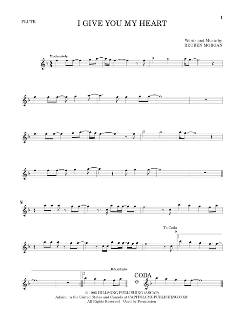 I Give You My Heart - Hillsong Worship (Flute Solo)