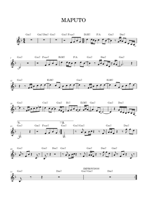 Play Official version of Maputo Sheet Music by Marcus Miller for Piano ...