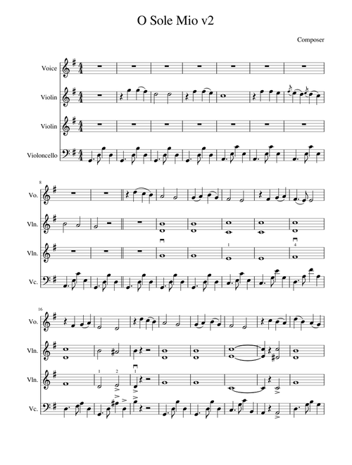 O Sole Mio 