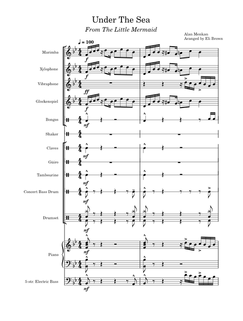 Under The Sea (from The Little Mermaid) – Alan Menken