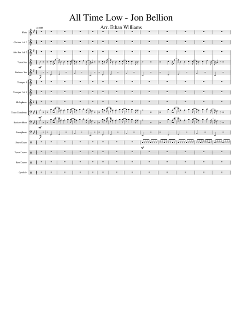 All Time Low - Jon Bellion - Marching Band Arrangment
