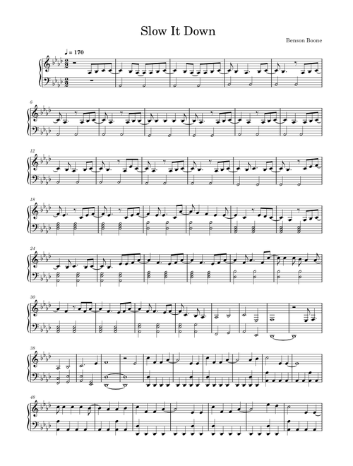 Slow It Down – Benson Boone