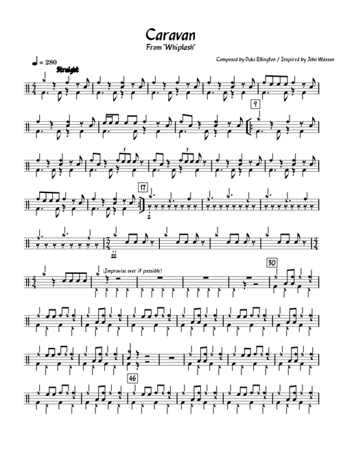 Caravan – John Wasson Caravan – Inspired by John Wasson Caravan Drum Part