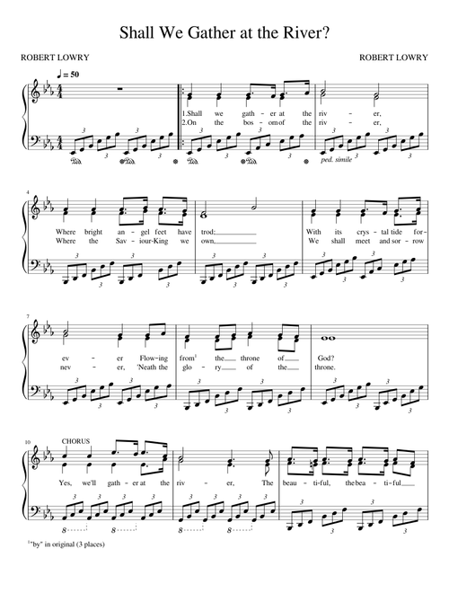 Shall We Gather At The River – Robert Lowry Shall We Gather At The River