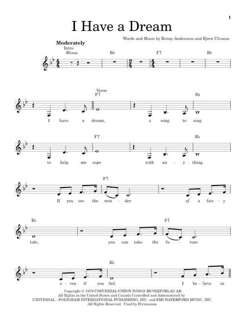 I Have A Dream - ABBA (Pro Vocal)