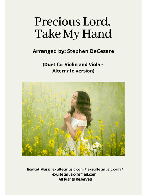 Precious Lord, Take My Hand (Duet for Violin and Viola - Alternate Version) (Arr. Stephen DeCesare) - George Nelson Allen (Instrumental Duet and Piano)