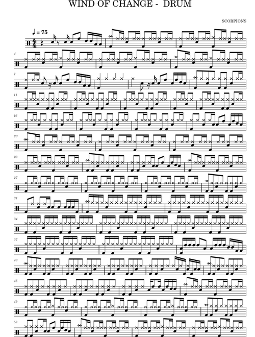 WIND OF CHANGE - DRUM