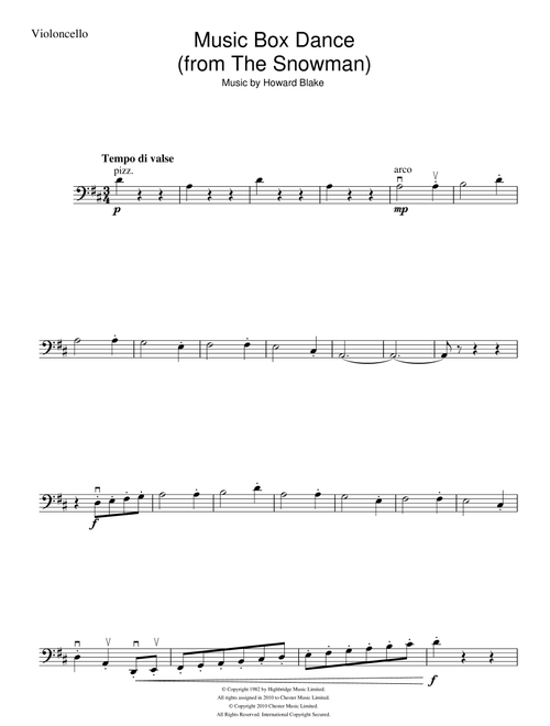 Music Box Dance - Howard Blake (Lead Sheet - Fake Book)