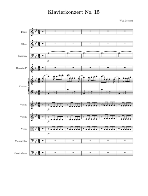 Piano Concerto No.15 in B-flat major, K.450 third movement – Wolfgang Amadeus Mozart