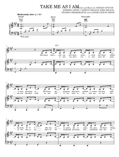 Take Me As I Am - Ja Rule, Mary J. Blige, Mary J. Blige Featuring Ja Rule (Piano-Vocal-Guitar)