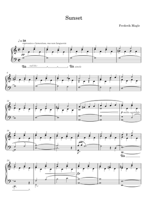 Sunset Sheet Music for Piano (Solo) easy | MuseScore.com