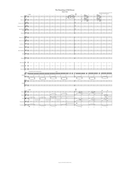 The Haunting Of Hill House (Main Title) (Arr. Robert Bradshaw) - Taylor Newton Steward, Andy Grush (Full Orchestra)