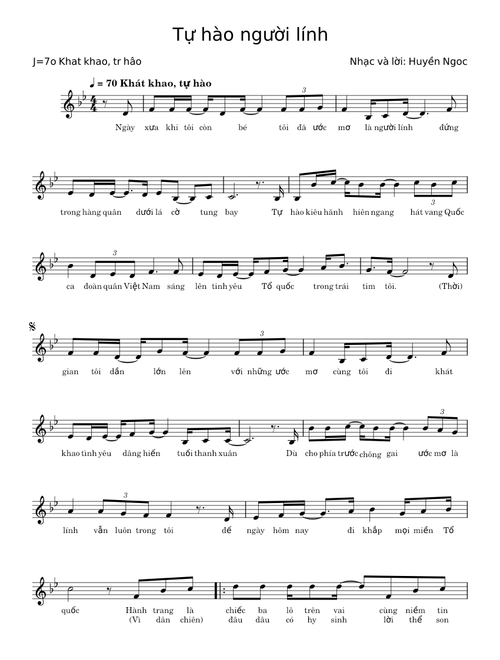 Tự hào người lính – Huyền Ngoc