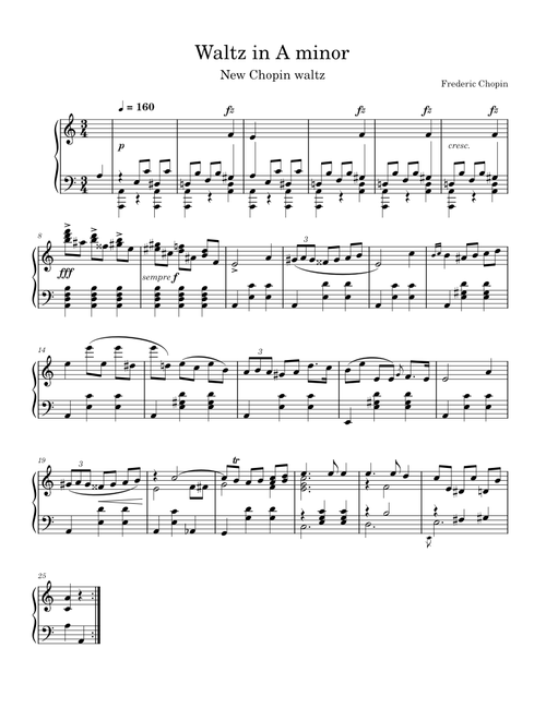 New Chopin Waltz (2024)