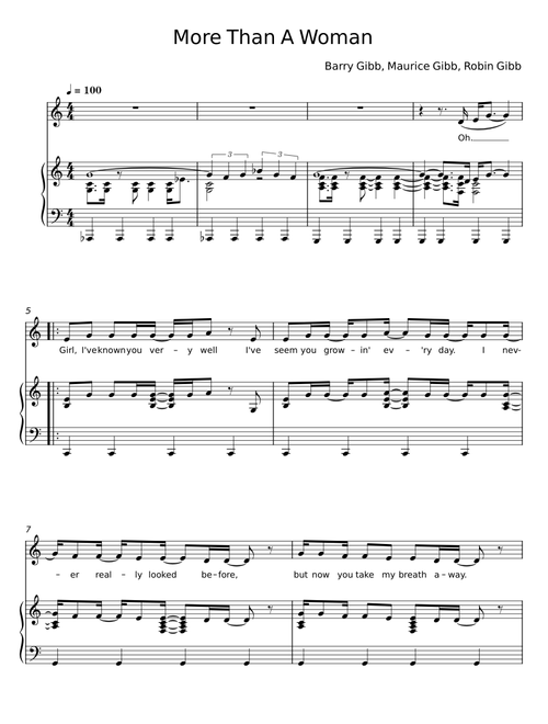 More Than A Woman - Bee Gees
