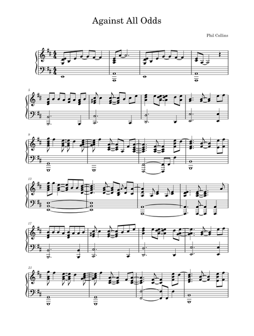 Against All Odds - Phil Collins