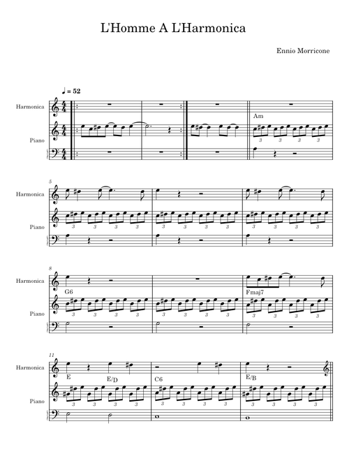 L'Homme A L'Harmonica - Ennio Morricone