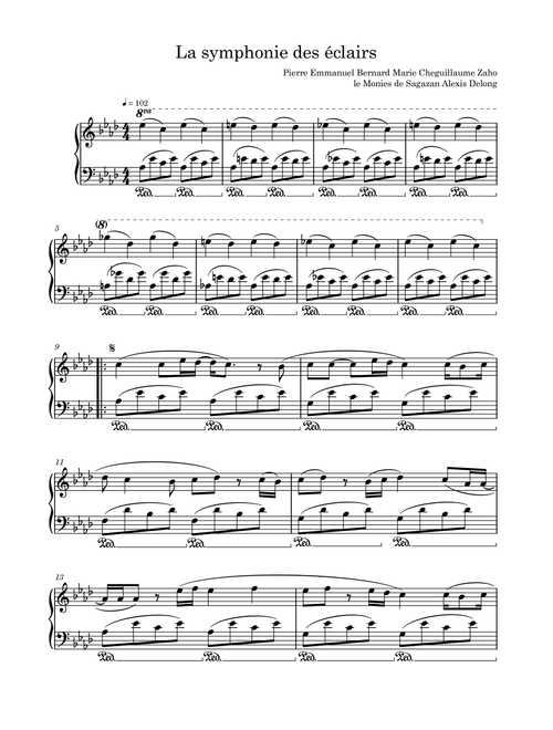 Symphonie Des Eclairs, La (Arr. Harvus Sylvain) - Zaho De Sagazan (Piano Solo)