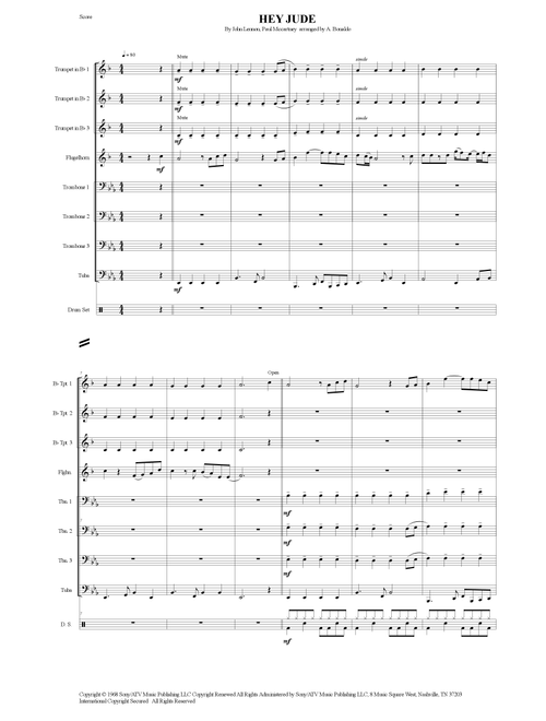 Hey Jude (Arr. Andrea Bonaldo) - The Beatles (Brass Ensemble)