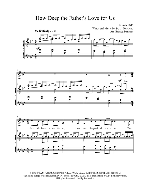How Deep The Father's Love For Us (Arr. Brenda Portman) - Phillips Craig & Dean (Vocal Solo)