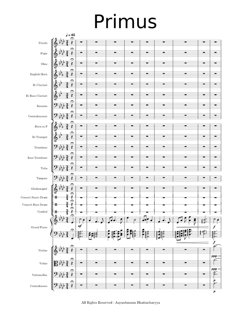 Primus Key Chart.pdf Primus - Aayushmann Bhattacharyya Sheet music for Piano, Trombone, Tuba ...