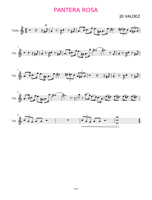 Pantera Rosa - Violín