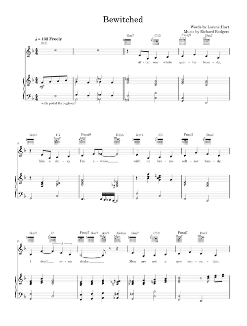Bewitched bothered and bewildered - Ella Fitzgerald (Piano-Voice-Guitar)