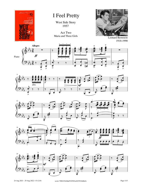 West Side Story - I Feel Pretty – Leonard Bernstein