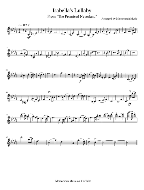 The Promised Neverland OST "Isabella's Lullaby" (Violin Arrangement) | Memoranda Music
