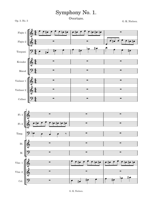 Symphony Overture - G. K. Nielsen.
