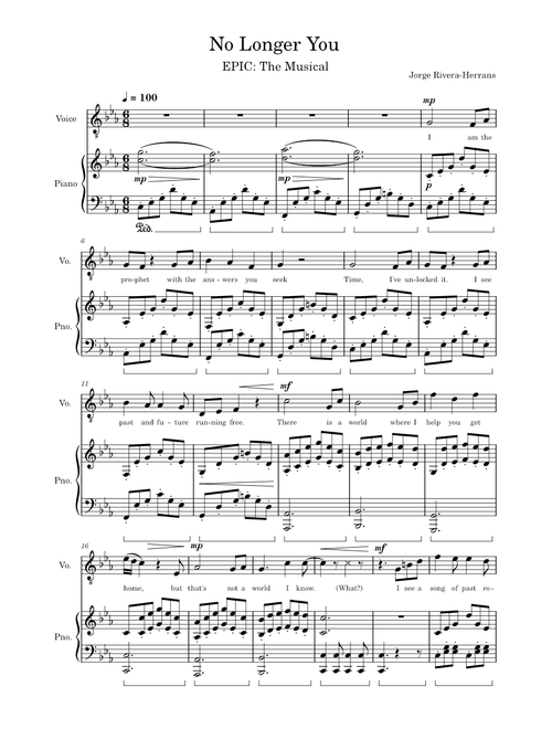No Longer You – EPIC: The Musical