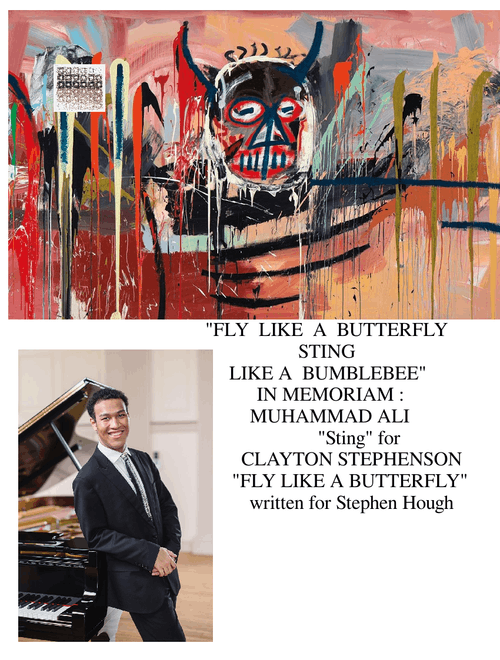 FLOAT LIKE A BUTTERFLY STING LIKE A BEE :3PIECES in MEMORIAM MUHAMMAD ALI OP.152