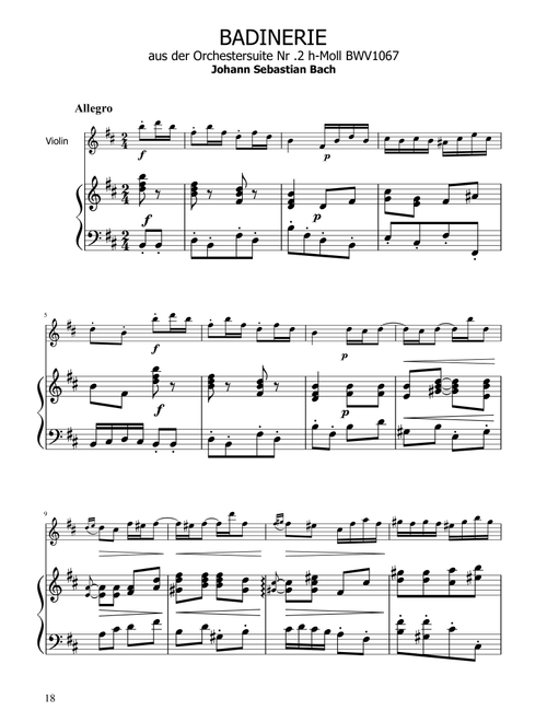 Badinerie - J.S Bach - BWV 1067 - Violin Solo w/ Piano (Arr. Ygor Nunes) - Johann Sebastian Bach (Violin and Piano)