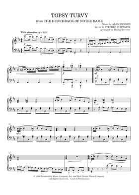 楽譜 THE HUNCHBACK OF NOTRE DAME The Hunchback Of Notre Dame (Stephen L. Schwartz) » Sheet