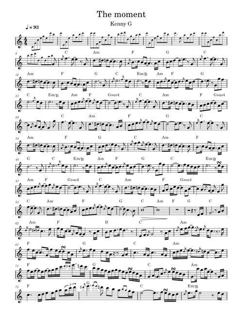 The moment – kenny g