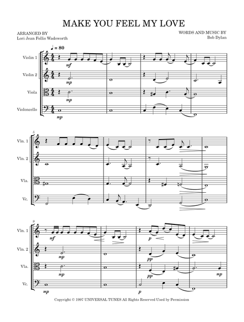 Make you feel my love – Adele MAKE YOU FEEL MY LOVE