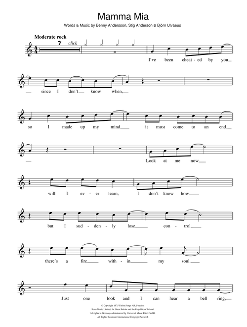 Mamma Mia - ABBA (Flute Solo)