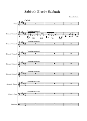 Free Sabbath Bloody Sabbath by Black Sabbath sheet music