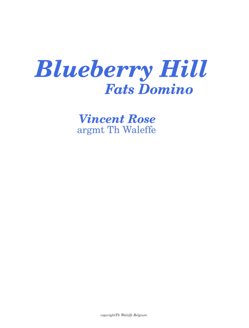 blueberry hill - Fats Domino