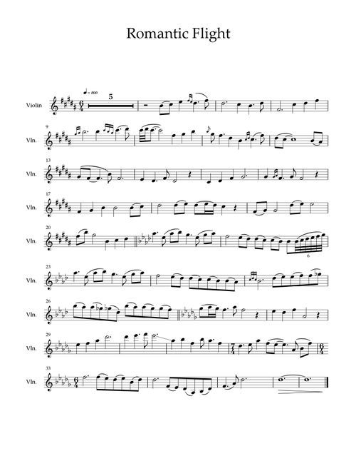Romantic Flight (Arr. Isaac Morales) - John Powell (Violin Solo)