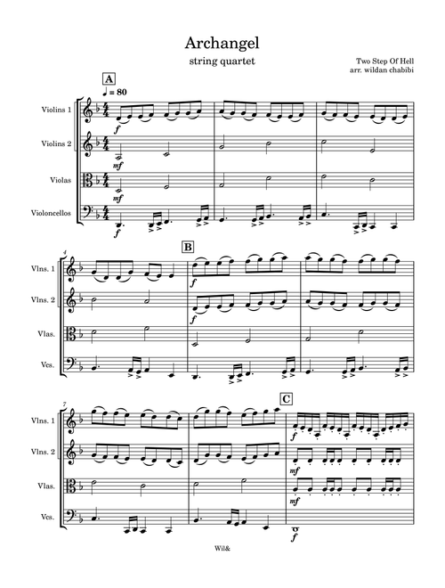 Archangel - Trailer (Arr. WILDAN CHABIBI) - Nicholas Phoenix, Thomas Bergersen (String Quartet)