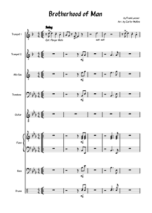 Brotherhood Of Man (Lead sheet with lyrics ) Sheet Music with