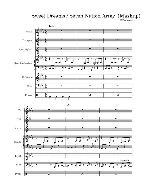 Sweet Dreams/Seven Nation Army Mashup - Pomplamoose Arr. MPowalowski
