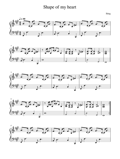 Shape Of My Heart – Sting