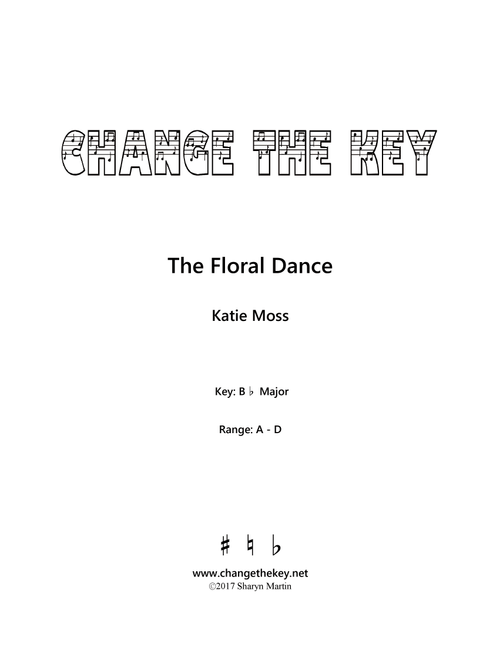 The Floral Dance - Bb Major (Arr. Change the Key) - Katie Moss (Vocal Solo)