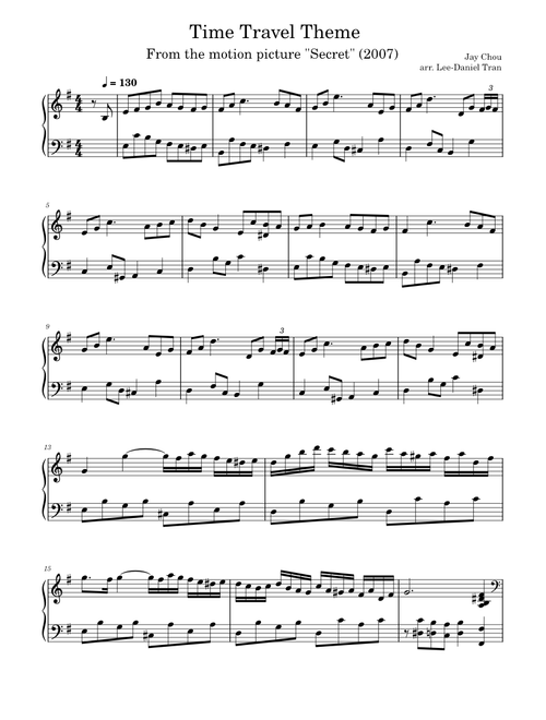 Time Travel Theme from Secret by Jay Chou